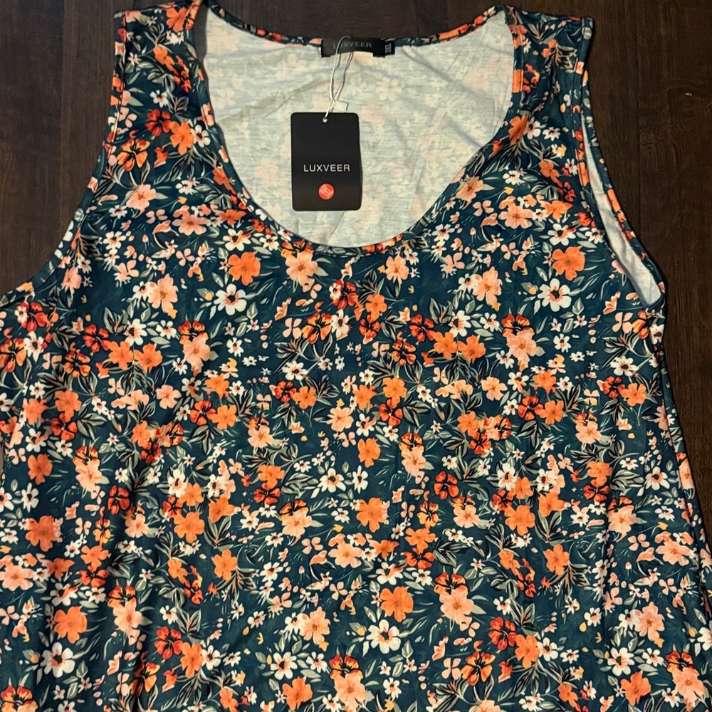 Floral Sleeveless Dress - Picture 2 of 4